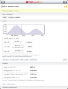 Wolframalpha, Quelle: iTunes App Store
